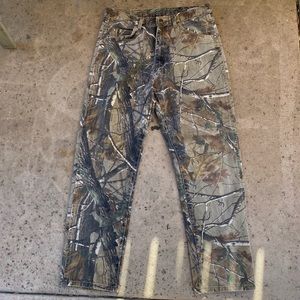 Wrangler Brand RealTree Hardwoods Camo Hunting Mens Pants Sz 34x32